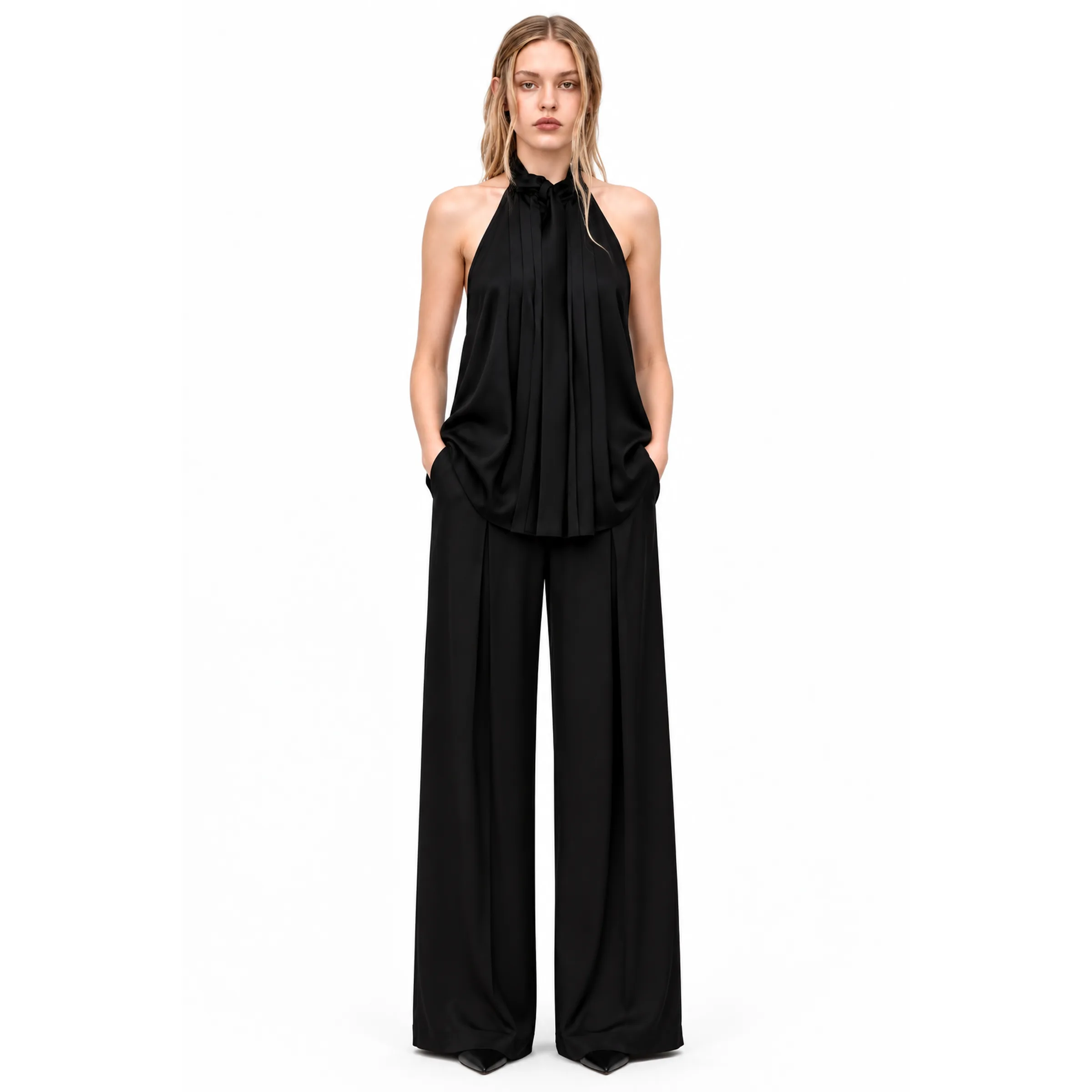 Noire Halter Top