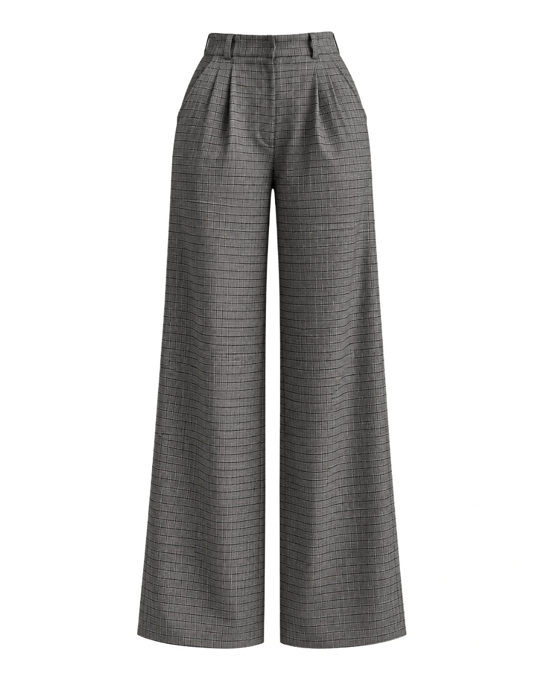 The Gridline Check Trouser Grey | Vruxon