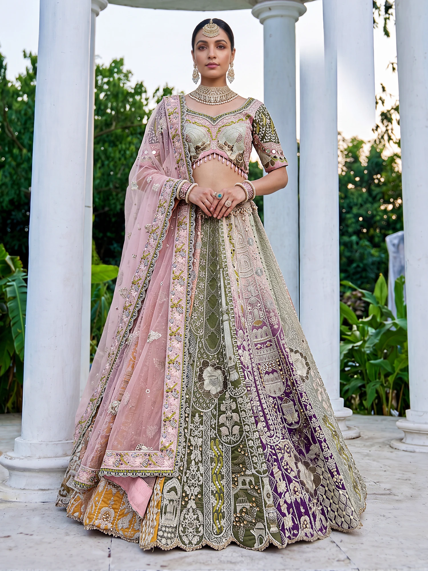 The Royal Mosaic Lehenga Choli