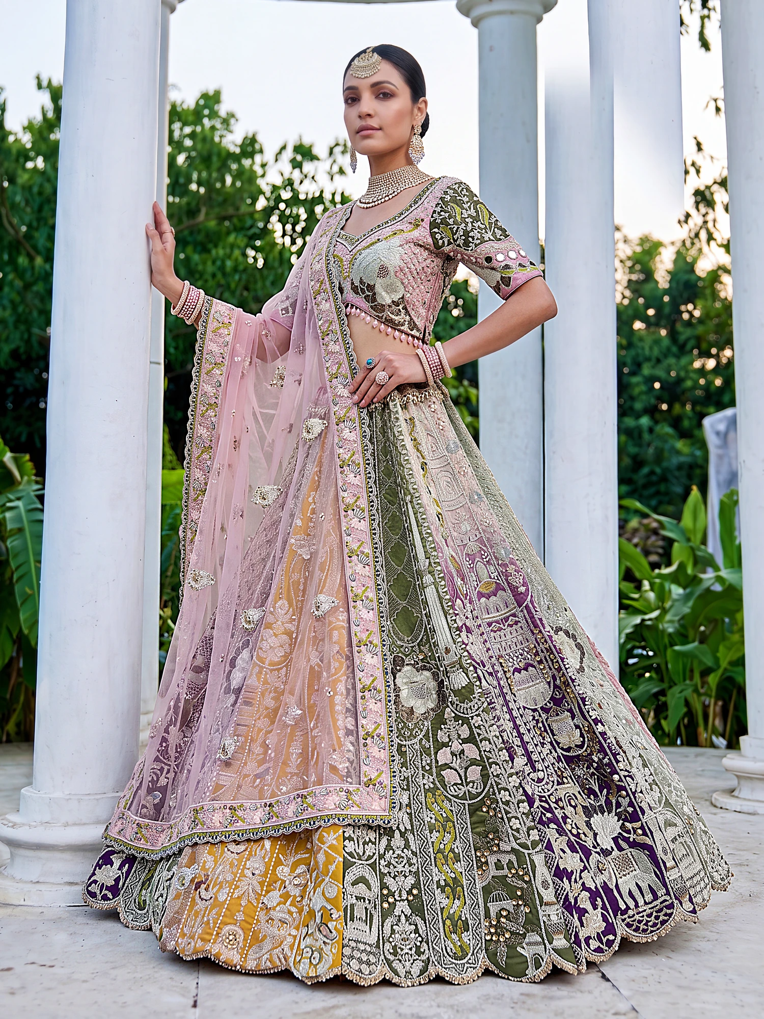 The Royal Mosaic Lehenga Choli