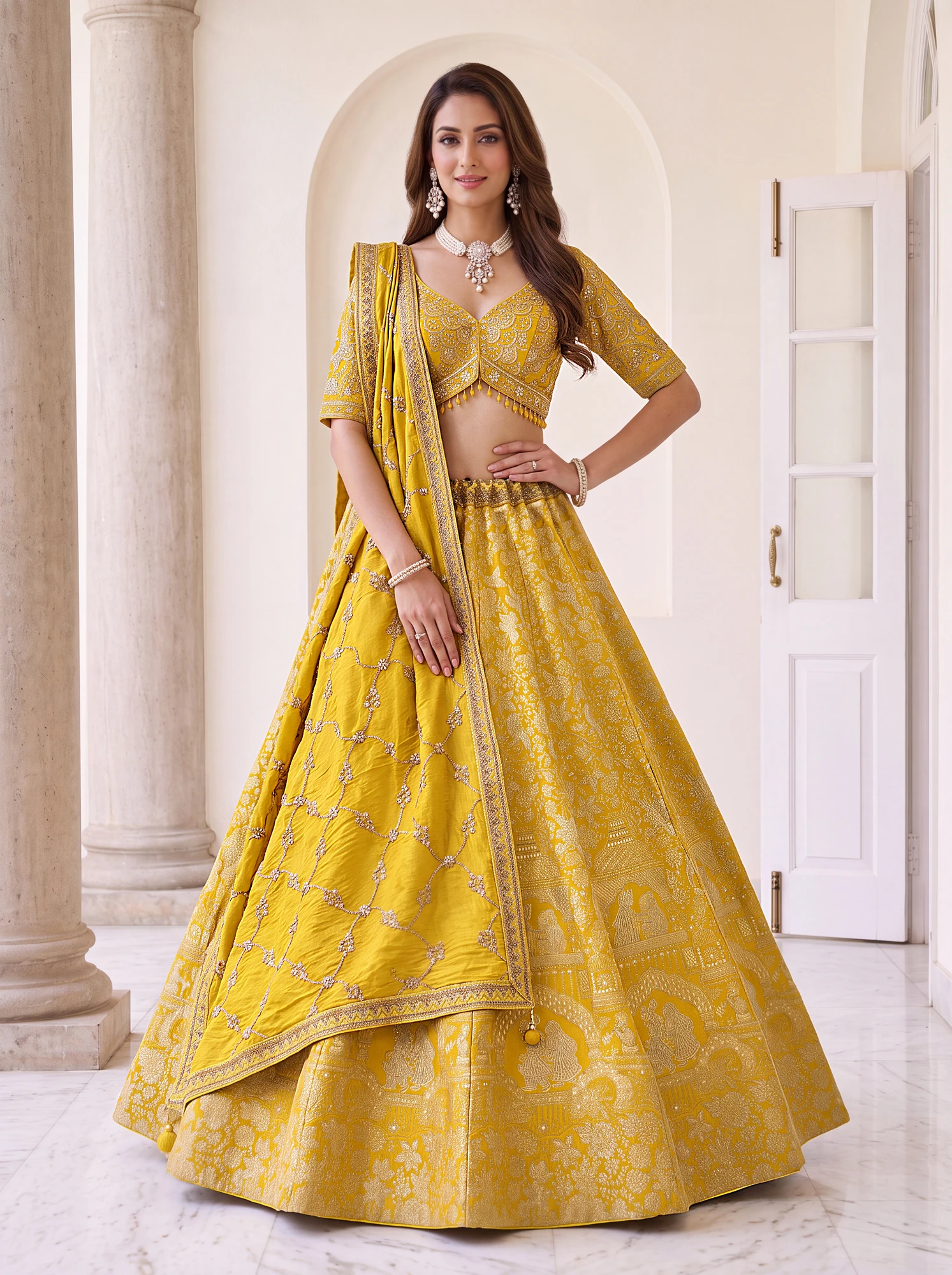 The Maharani Weave Lehenga Choli