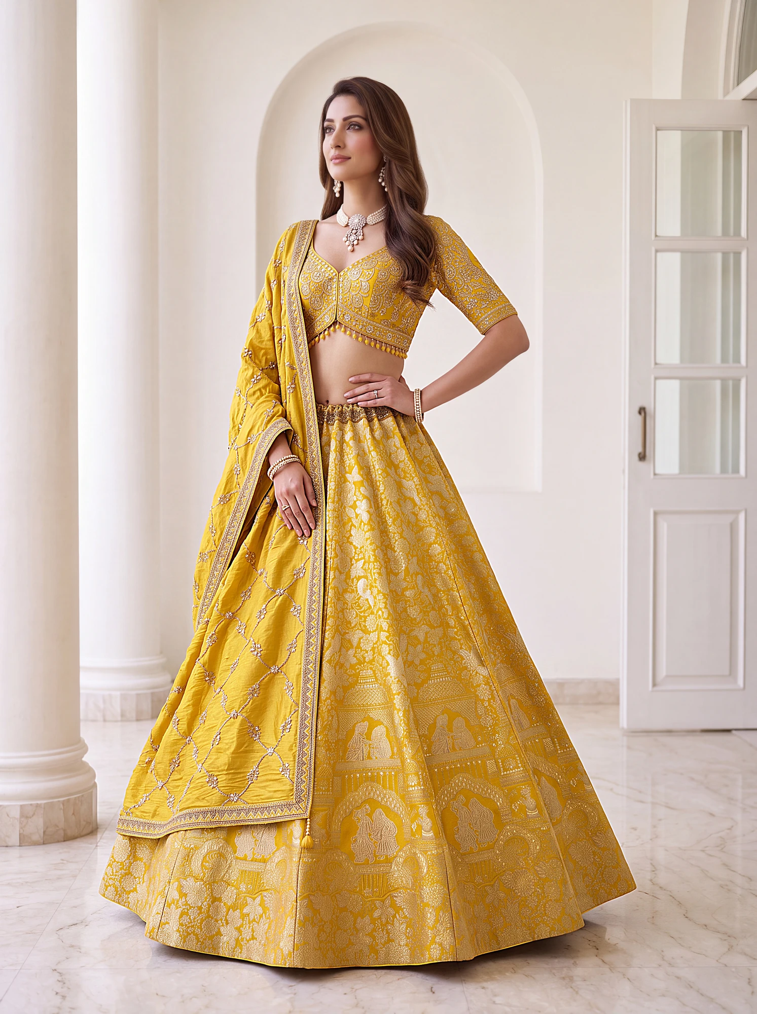 The Maharani Weave Lehenga Choli