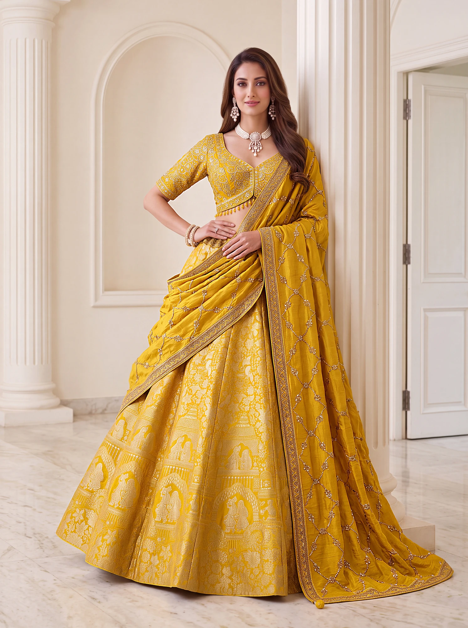 The Maharani Weave Lehenga Choli