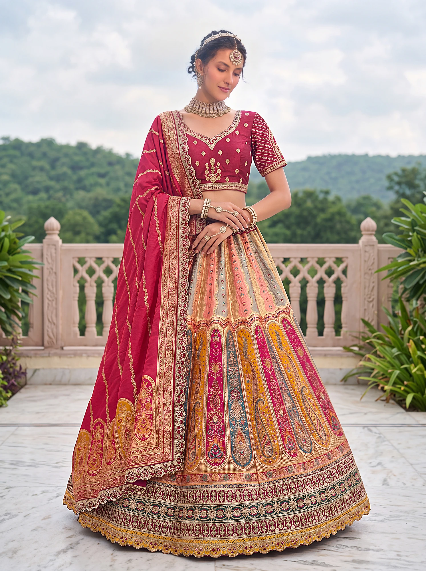 The Shahi Meena Lehenga Choli
