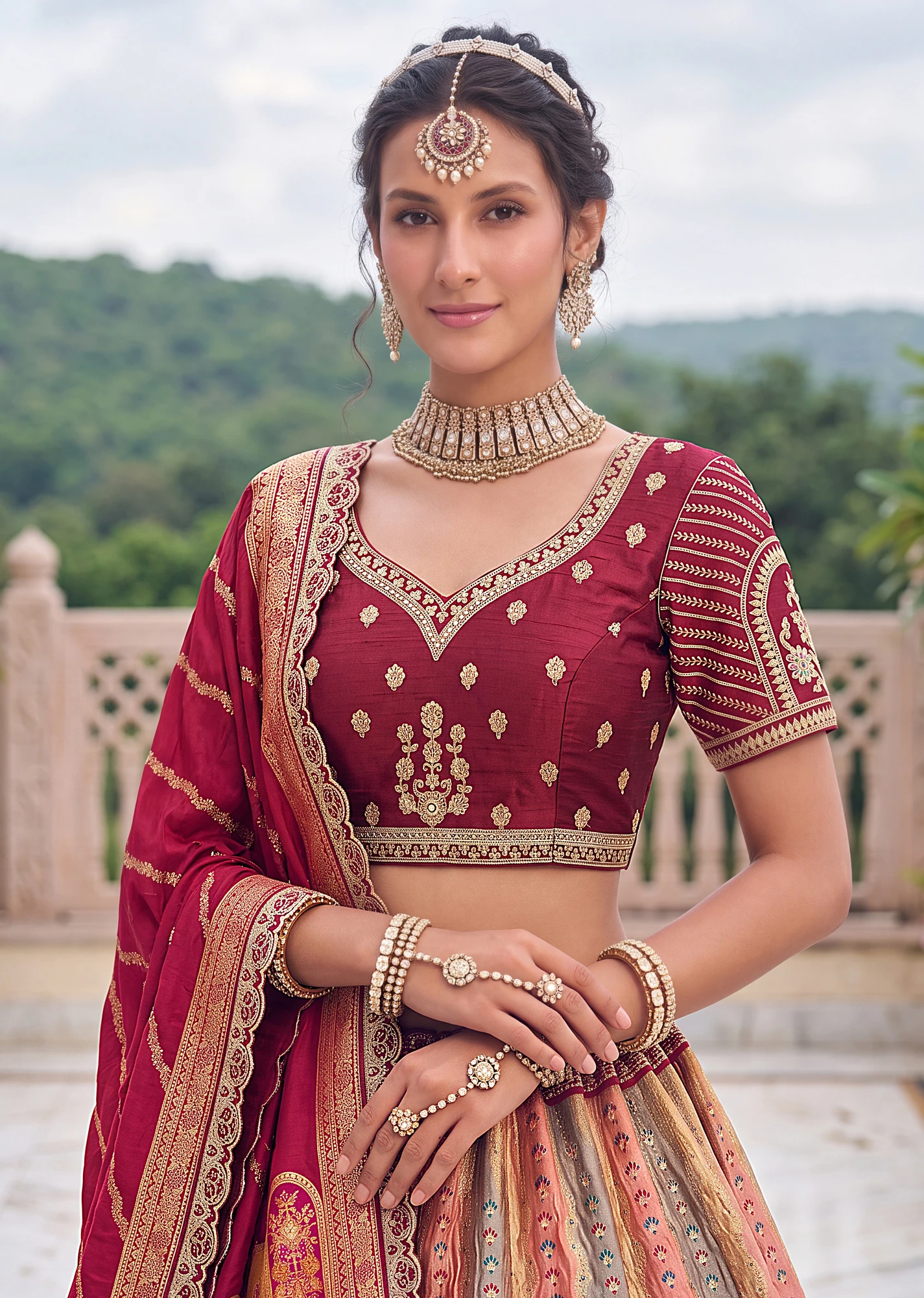 The Shahi Meena Lehenga Choli