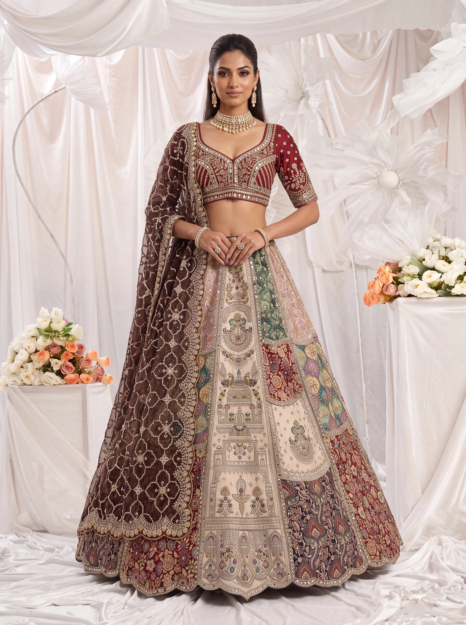 The Aura of Bridal Lehenga Choli | Vruxon