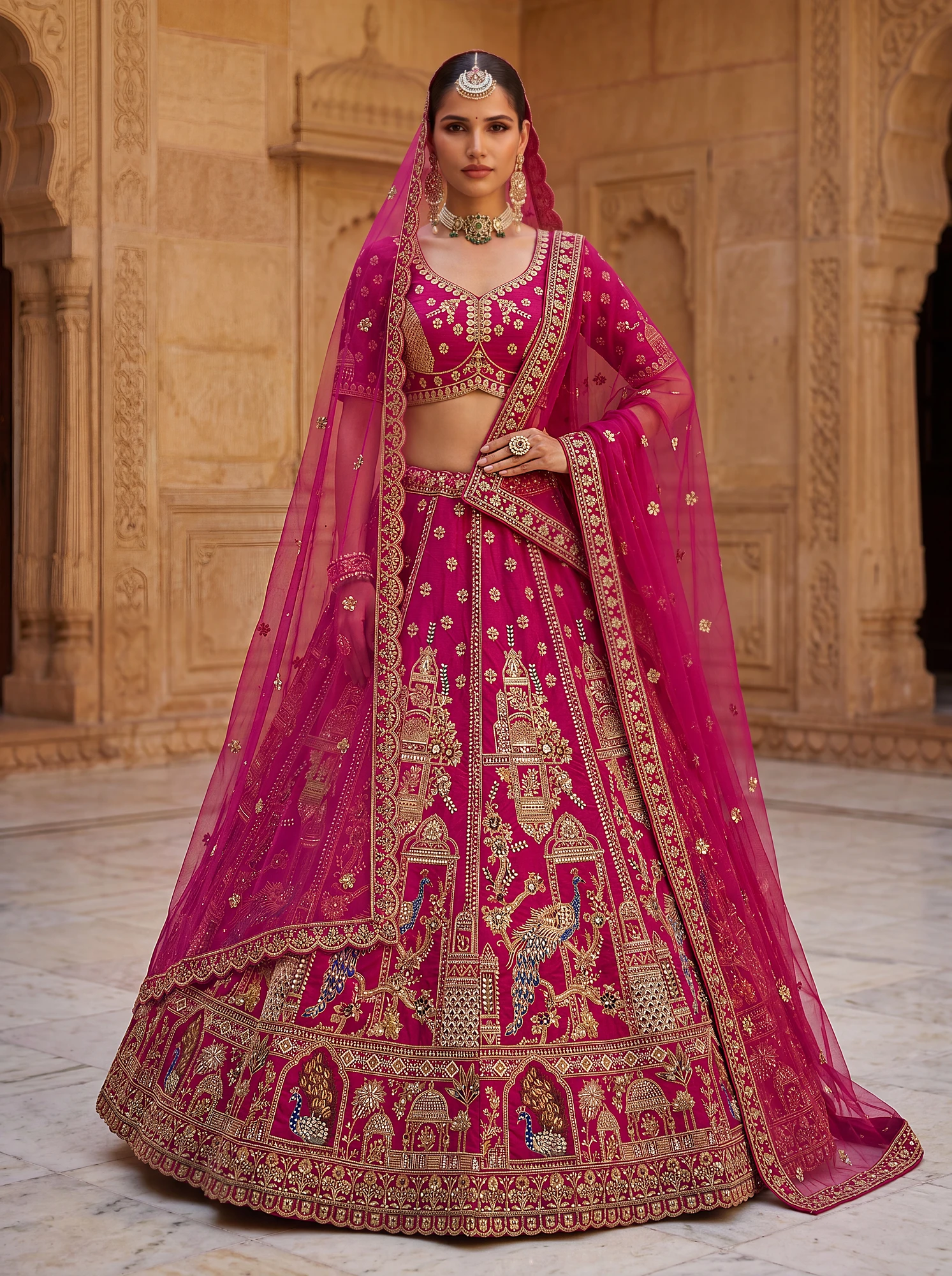 The Rajvansh Lehenga Choli Rani | Vruxon