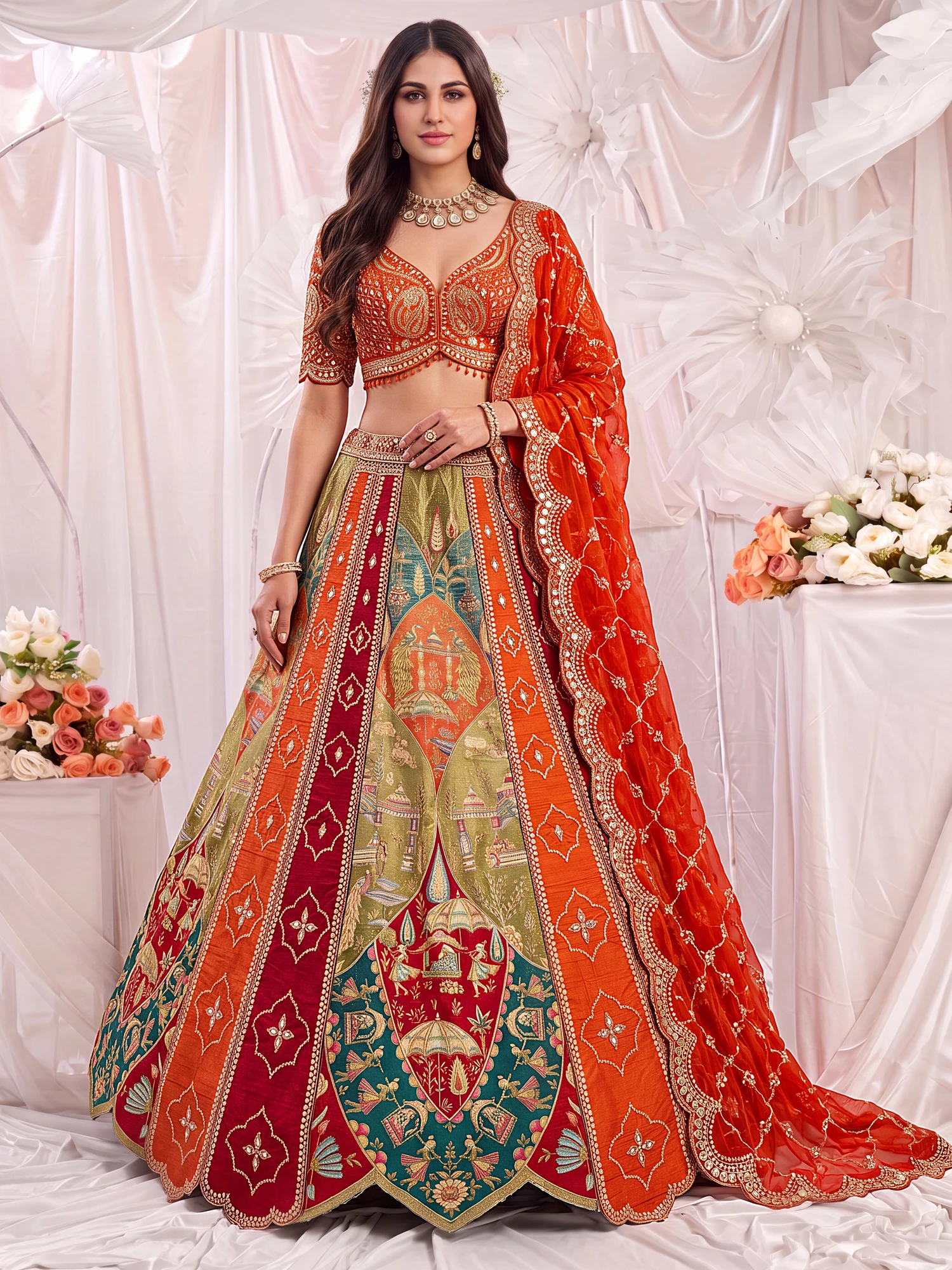 The Regal Mosaic Lehenga Choli