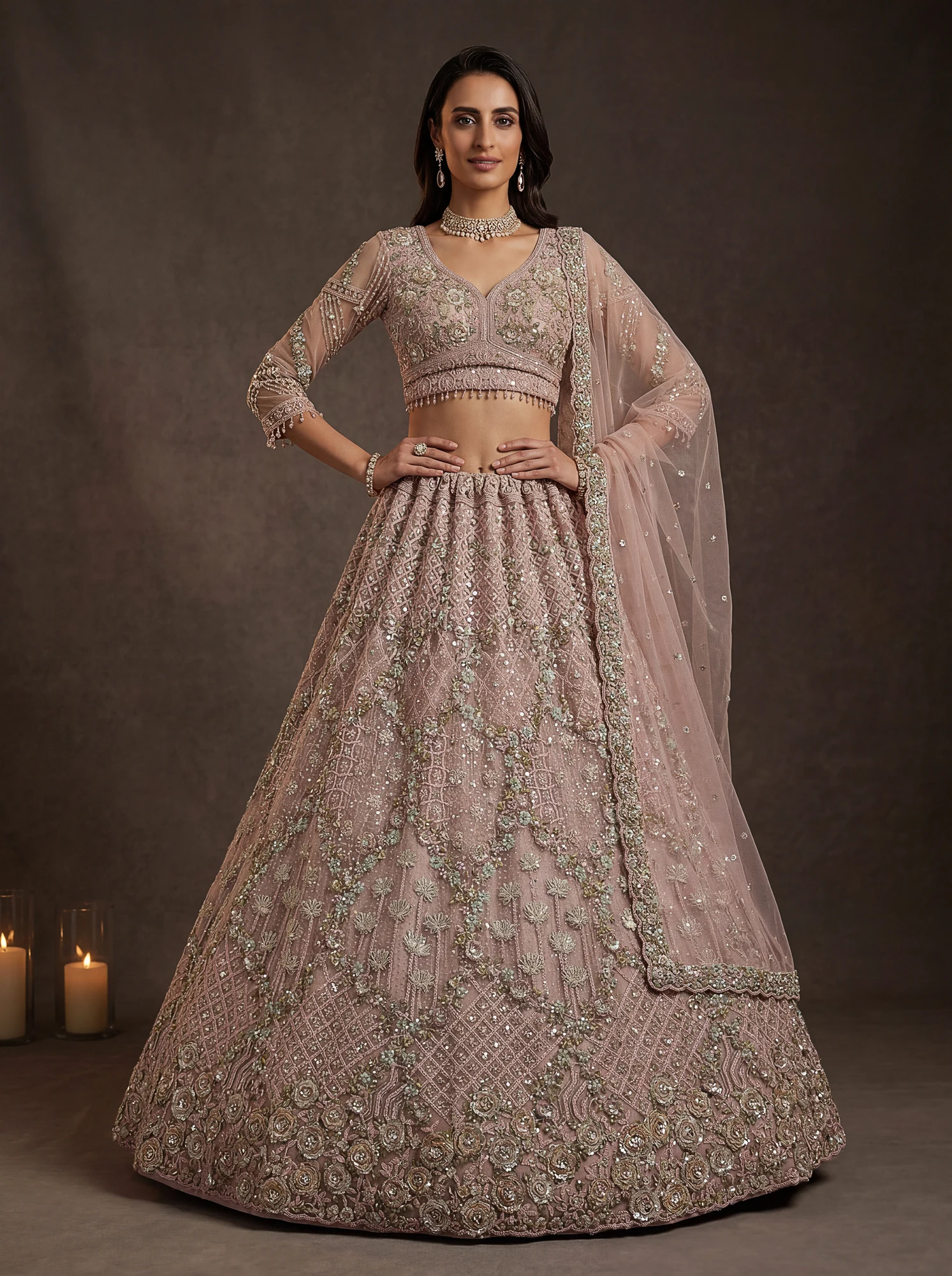 The Rose Bloom Lehenga Choli | Vruxon